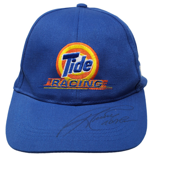 Vintage Autographed Ricky Craven NASCAR Tide Racing #32 Snapback Adjustable Cap - Picture 1 of 9